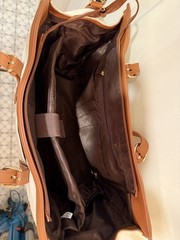 LOVESACK – Canvas & Faux Leather Tote / Shoulder Bag