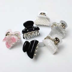 6 Pack Hair Clips, 1.57 Inch Resin Small Claw Clips, Thin, Medium, Fine Hair