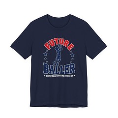 Future Baller Basketball T-Shirt Youth Kids Sports Graphic Tee Gift Boys Girls