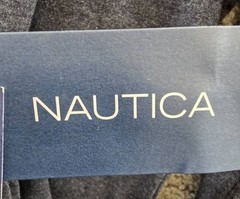 Nautica Regular Fit Pajama Long Sleeve T-Shirt Men’s L Navy Crewneck Pullover