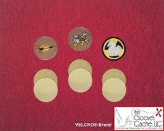Tan Sew-on VELCRO® Brand fasteners for Attaching Patches to Scouts BSA Shirts