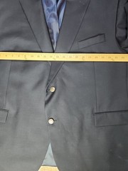 Ralph Lauren BLACK LABEL Jacket Mens 52R Sports Coat Blazer Silver Buttons Wool