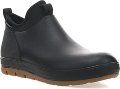 Staheekum Men’s Waterproof Neoprene Ankle Rain Boot Outdoor Hiking Comfort Black