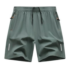 3 Pack Men’s Quick Dry Sports Shorts Black Grey Olive Green Athletic Bottoms