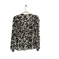 Rails fable blouse in blurred cheetah oversized peasant top size small
