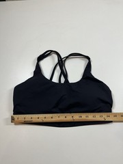 Black Lululemon Athletic Gym Running Sports Bra Women’s Size 12