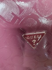 Guess RDG9833081 Black Monogram Brooken Travel Insulated Cutout Lunch Tote