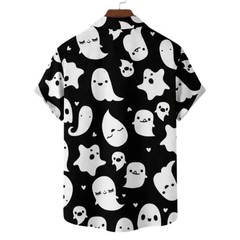 Cute Kawaii Ghost Hawaiian Shirt Aloha Beach Party