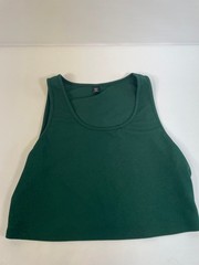 Shein Curve Women’s Green Crop Tank Top Sleeveless Size 4XL