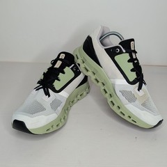 On Cloudstratus Running Shoes Sneakers Women 10 White Moss Athleisure