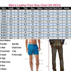 Men Real Sheepskin Black Leather Blue Strap Stylish Biker Pant Motorbike Trouser