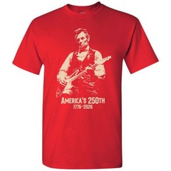 Abraham Lincoln Playing Guitar 4th July T-shirt America’s 250th Birthday Vintage