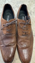 Stacy Adams Brown Wingtip Brogue Oxford Dress Shoes Leather 12 M 25070-221