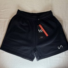 TLF Men’s Black Fleece Athletic Shorts w/ Pockets, Drawstring Elastic Waist