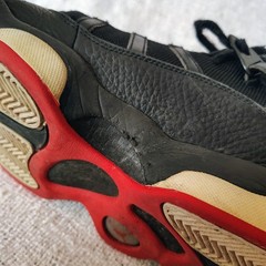 🔥 Nike Air Jordan 6 Rings • 322992-063 Black & Red Basketball Shoes Men Sz 7.5