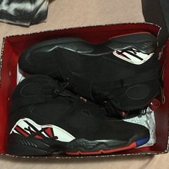 (SIZE 8) Men’s Air Jordan 8 Retro Playoff Mid Top Black/True Red Lace Up 2023