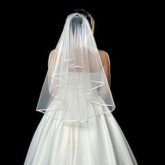 Elegance White Bridal Veil with Comb 30.5 Inches Soft Tulle for Weddings