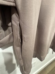 VARLEY Anset Jacket DoubleSoft Snap High Neck Belted Wrap Cardigan Mauve Taupe M