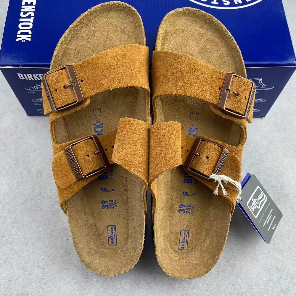 NEW Birkenstock Arizona Suede Leather Soft Footbed Unisex Sandals All Colors