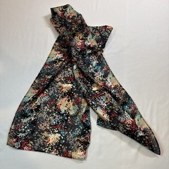 Cejon Black Multi Confetti Floral Lightweight, Scarf Wrap