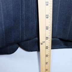Hickey Freeman 44R Navy Gray Wool Pinstripe 2 Button Sportcoat Blazer Jacket Men