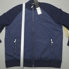 RLX Ralph Lauren Men’s Hybrid Full Zip Sweater Golf Navy Jacket Primaloft $298