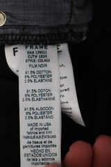 Frame jeans Women’s 24 26×27 Le skinny de jeanne black cotton blend stretch