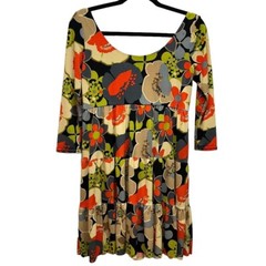 Ivy Jane Uncle Frank Tiered Ruffle Floral Dress Size Small