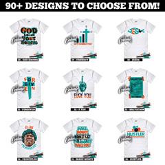 Miami Air Max 90 Dolphins White Pitch Blue Turbo Green Sneaker T Shirt to Match