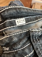 A.N.A. Womens Boot Cut Jeans Stretch Whiskers Size 16 Short ( 38Wx31L )