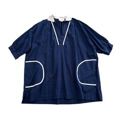 Pomander Place Lizzie Coverup in Navy Blue Size XL