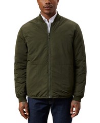 Frank and Oak Skyline Reversible Full-Zip Bomber Jacket Rosin Green L $199
