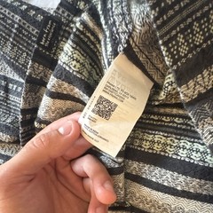 prAna Men’s L Regular Button-Up Shirt Short Sleeve Standard Fit Striped Pockets