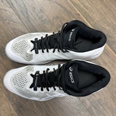 ASICS Volleyball Shoes Mens 11 Sky Elite FF MT 2 White Pure Silver Athletic