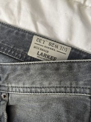 Diesel Larkee 2000’s Straight Jeans Men’s W28 L32 Grey Wash Distressed