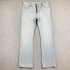 Diesel FANKER BOOTCUT Jeans Mens 32×32 Light Wash Distressed Heels Italy 00895