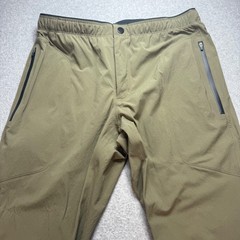 Paskho Mens Travel Hiking Pants Olive Green Stretch Size Medium RN 141719