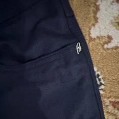 Brioni Men’s Blue Cotton Satin Dress Pants 40W Flat Front Straight NWT