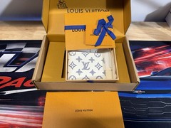 Louis Vuitton White Bifold Wallet Monogram Optic White