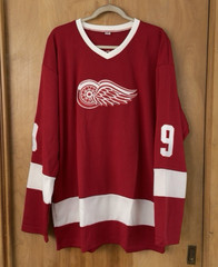 Gordie Howe Detroit Red Wings Replica Jersey Ferris Bueller Costumer Sz 2XL NEW