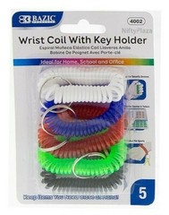 Flexible Wrist Coil With Key Holder – Fit around wrist to prevent loss of keys