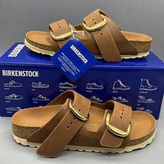Birkenstock Arizona Big Buckle Women’s EU 37 US 6 Leather Sandal Cognac Narrow