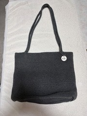 the sak crochet shoulder bag, gray