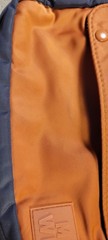 Madewell The Sport Camera Bag In Dark Orange/Navy Colorblock