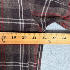 Pendleton Lodge Button Up Shirt Mens Medium Tall Brown Plaid Wool Flannel