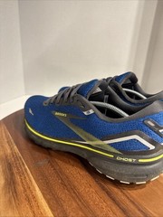 Brooks Ghost 15 Running Shoes Blue Black Neon Yellow 1103931D403 Men’s Size 9.5