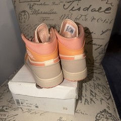 Size 8 1/2 Air Jordan 1 Mid Apricot W