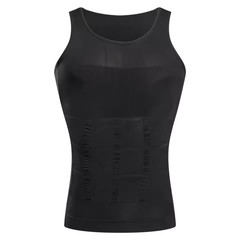 Men 3 Pack Body Shaper Slimming Belly Vest Compression Shirt Tank Tops Shapewear