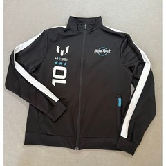 Lionel Messi x Hard Rock Cafe Track Jacket Zip Up Soccer Football Mens Medium