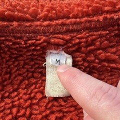Vintage Patagonia Reverse Pile Fleece Jacket Mens M Burnt Orange 80s Hiking Gorp